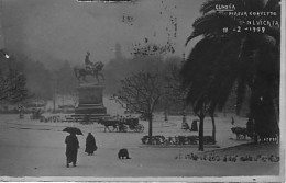 Genova - Nevicata 11 Febbraio 1909 Piazza Corvetto - Foto Ferro - Genova (Genoa)