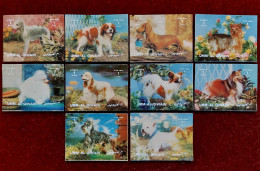 1972 UMM Al Qiwain, "Dog Breeds" 3D Stamps 5.20x4.00 Cm, Full Set ( 10 Values) , Mi. 1634/1643 ,MNH - Umm Al-Qiwain