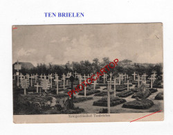 TEN BRIELEN-Tombes Allemandes-Cimetière-CARTE Imprimee Allemande-GUERRE 14-18-1 WK-BELGIEN- - Cimetières Militaires