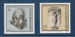 Luxembourg, **, Yv 1407, 1408, Mi 1454, 1455, SG 1483, 1484, Archéologie, Casque Espagnol, - Neufs