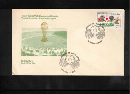 Cyprus (Turkey) 1986 World Football Cup Mexico FDC - 1986 – Mexico