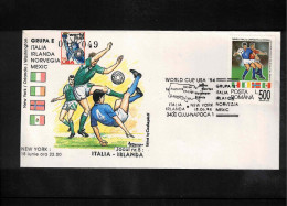 Romania 1994 World Football Cup USA - Group E Interesting Cover - 1994 – États-Unis