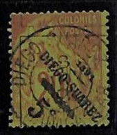 ZA053f - French DIEGO SUAREZ -  STAMP - 1891 Yvert # 12 -   Fine USED - Used Stamps