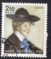 Estonia 1996 Single Stamp From The EUROPA STAMPS - Famous Women - Marie Under In Fine Used. - Estonia