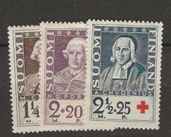 1936 MH Finland Mi 194-96 - Neufs