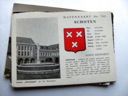 België Belgique Antwerpen Schoten Wapenkaart Nr 705 - Schoten