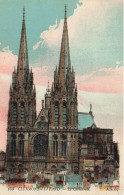 FRANCE - Clermont Ferrand - La Cathédrale - Colorisé - Vitraux - Carte Postale Ancienne - Clermont Ferrand