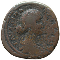 LaZooRo: Roman Empire - AE Sestertius Of Faustina Minor (145 - 161 - 175 AD), Fecunditas - The Anthonines (96 AD To 192 AD)