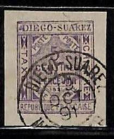 ZA053g - French DIEGO SUAREZ - STAMP - 1891 Yvert # Postage Due TT 1 Fine USED - Gebraucht