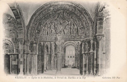 FRANCE - Vézelay - Église De La Madeleine - Le Portail Du Narthex Et La Nef - Carte Postale Ancienne - Vezelay