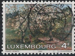 Luxemburg -Blühender Apfelbaum (Frühling); Gemälde Von Frantz Seimetz (MiNr: 1046) 1982 - Gest Used Obl - Gebruikt