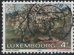 Luxemburg -Blühender Apfelbaum (Frühling); Gemälde Von Frantz Seimetz (MiNr: 1046) 1982 - Gest Used Obl - Used Stamps