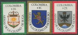 Colombia:Unused Stamps Coat Of Arms, Buga, Rionegro And Honda, MNH - Sellos