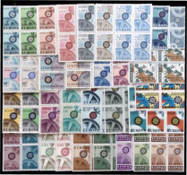 Tema Europa 1967 Bl.4 Año Completo 39 Sellos - Volledig Jaar