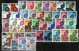 Tema Europa -1967 Año Completo 39 Sellos - Full Years