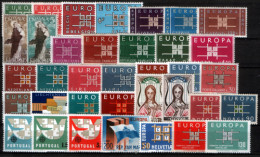 Tema Europa - 1963 - Completo Tema Europa 36 Sellos - Años Completos