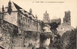 FRANCE - Laon (Aisne) - Vue Générale De La Cathédrale Vue Des Remparts - Carte Postale Ancienne - Laon