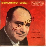 °°° 679) 45 GIRI - BENIAMINO GIGLI - NOTTURNO D'AMORE / MUSICA PROIBITA °°° - Autres - Musique Italienne