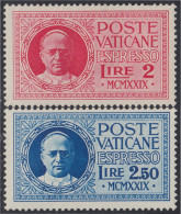 Vaticano Express  1/2 1929 Papa Pío XI MH - Altri & Non Classificati