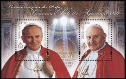 Vaticano F1654 2014 Hojas. Canonización Juan Pablo II Y Juan XXIII MNH - Otros & Sin Clasificación