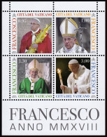 Vaticano F1773 2018 Hoja Personalidad. S.S. Francisco Papa Iglesia Católica  M - Other & Unclassified