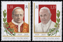 Vaticano 1811/12 2019 Retratos. Papa Pío XI Y Papa Francisco MNH - Altri & Non Classificati