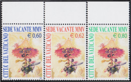 Vaticano 1374/76 2005 Insignia De La Cámara Apostólica MNH - Otros & Sin Clasificación