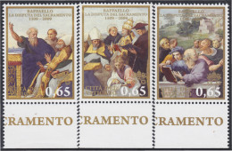 Vaticano 1501/03 2009 Obra De Rafael Disputa De San Sacramento MNH - Other & Unclassified