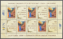 Vaticano 1506 2009 Minihojita 21 Octubre Día De La Lengua Italiana MNH - Other & Unclassified