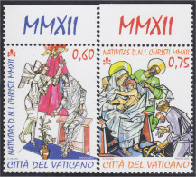 Vaticano 1606/07 2012 Navidad Christmas MNH - Sonstige & Ohne Zuordnung