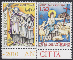 Vaticano 1522/23 2010 Año Sacerdotal MNH - Andere & Zonder Classificatie