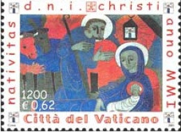 Vaticano 1248 2001 Navidad Una Banda Sin Dentar Lujo - Altri & Non Classificati