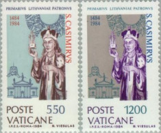 Vaticano - 749/50 - 1984 5º Cent. Muerte De St. Casimiro De Lituania Lujo - Autres & Non Classés