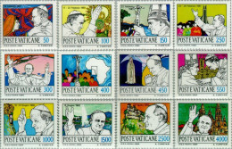 REL Vaticano  Nº 755/66  1984  Serie Viajes De S S Juan Pablo II Lujo - Other & Unclassified