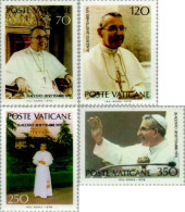 Vaticano - 662/65 - 1978 Conmemoración Del Pontificado De Juan Pablo I Lujo - Other & Unclassified