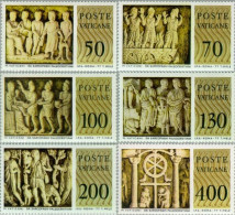 Vaticano - 645/50 - 1977 Museo Del Vaticano Bajo-relieves Paleocristianos Lujo - Altri & Non Classificati