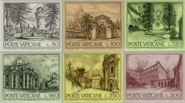 Vaticano - 622/27 - 1976 Año Europeo Del Patrimonio Arquitectónico Lugares Del - Other & Unclassified