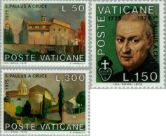 Vaticano - 606/08 - 1975 Bicentenario De La Muerte De St. Pablo De La Cruz Luj - Autres & Non Classés