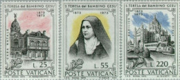 REL/S Vaticano  Nº 555/57   1973  Cent. De Sta. Teresa Del Niño Jesús Casa Ret - Andere & Zonder Classificatie