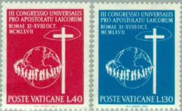 REL/S Vaticano  Nº 471/72  1967  3er Congreso Universal Por El Apostolado Laic - Autres & Non Classés