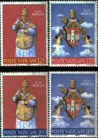 REL/S Vaticano 268/71  1959  Coronación De Juan XXIII Escudo MNH - Andere & Zonder Classificatie