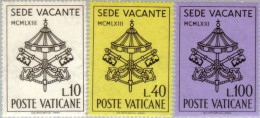 REL/S Vaticano 380/82 1963  Sede Vacante Lujo - Sonstige & Ohne Zuordnung