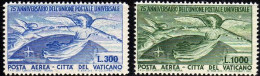 Vaticano Aéreo 18/19 1949 75º Aniversario De La  UPU MNH - Andere & Zonder Classificatie