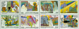 Vaticano Aéreo 75/82 1986 Serie Viajes De S S Juan Pablo II Lujo - Andere & Zonder Classificatie