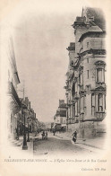 FRANCE - Villeneuve Sur Yonne - L'église Notre Dame Et Rue Carnot - Carte Postale Ancienne - Villeneuve-sur-Yonne