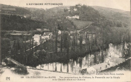 FRANCE - Chateauneuf Les Bains - Vue Panoramique Du Château, La Passerelle Sur La Sioule - Carte Postale Ancienne - Andere & Zonder Classificatie