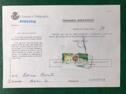 España Spain 1999, ATM TENIS BARCELONA, DOCUMENTO POSTAL FRANQUEO INSUFICIENTE 10 PTS, EPELSA, RARO!!! - Timbres De Distributeurs [ATM]