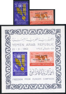 VAR2  Yemen Rep. 162/63 + HB   1963  MNH - Yemen