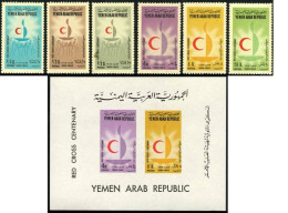 MED  Yemen Rep. 49/54 + HB 5  1963   MNH - Yemen