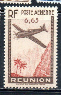 ISOLA DI RIUNION REUNION ISLAND ILE 1938 POSTE AERIENNE AIR POST MAIL AIRMAIL AIRPLANE LANDSCAPE 6.65fr MNH - Aéreo